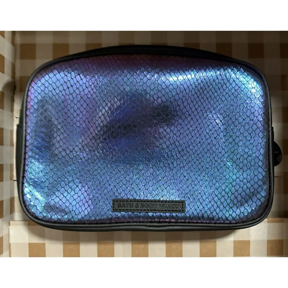 Bath & Body Works Disney Maleficent Iridescent Cosmetic Makeup Bag Dragon New